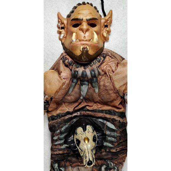 Warcraft Durotan Costume Size 10-12 Muscle Chest Halloween Dress Up Pretend Play - Picture 6 of 11